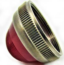 Indicator lens, Torpedo 1" diameter, threaded, red                                                                                                                                                                                                             