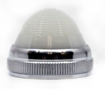 Indicator lens, Torpedo, 1" diameter, threaded, white                                                                                                                                                                                                          