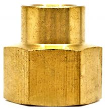 BRASS ADAPTOR, 1/2 FPT X 1/4 FPT.                                                                                                                                                                                                                              